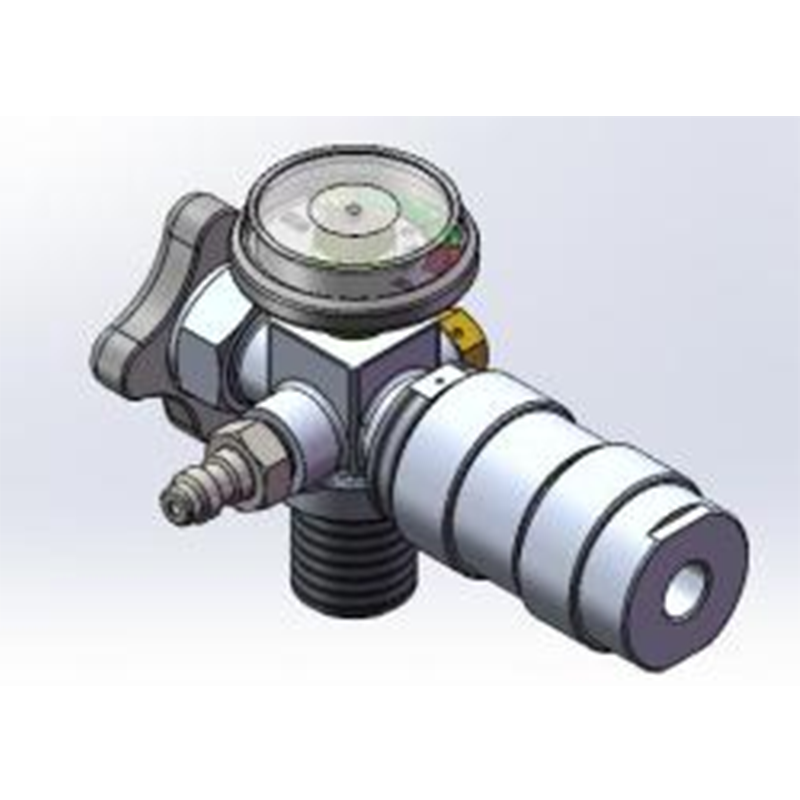 Instruções para carregamento de ar do cilindro de fibra de carbono e válvula reguladora