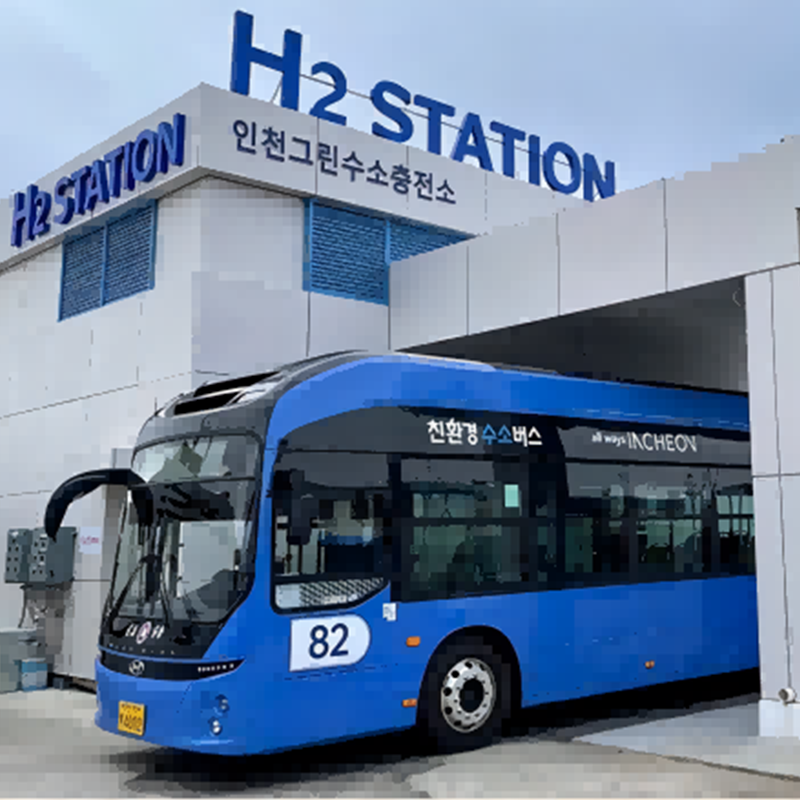 O governo da Coreia do Sul revelou seu primeiro ônibus movido a hidrogênio sob um plano de energia limpa