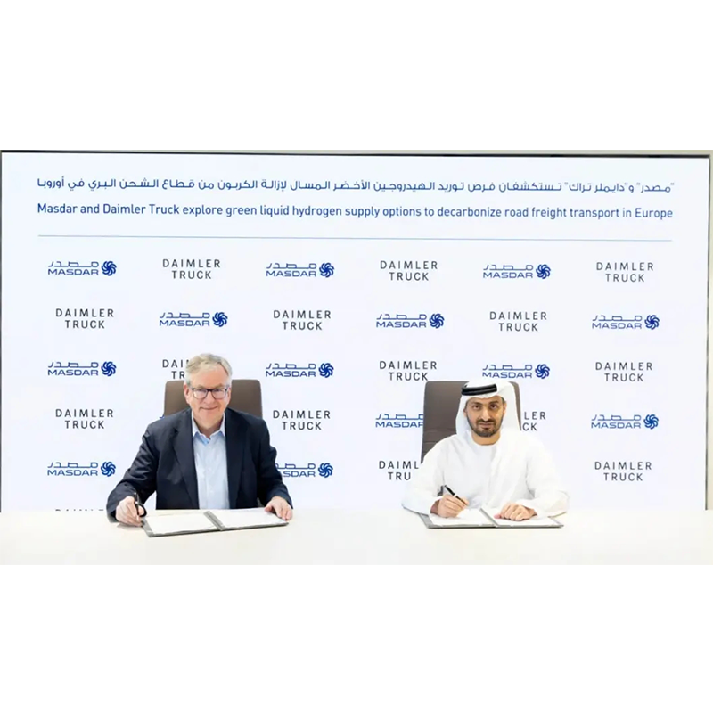 Daimler Trucks, em parceria com Masdar, planeja exportar hidrogênio líquido verde para a Europa